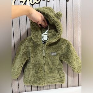 Eddie Bauer Olive Fleece Baby Jacket